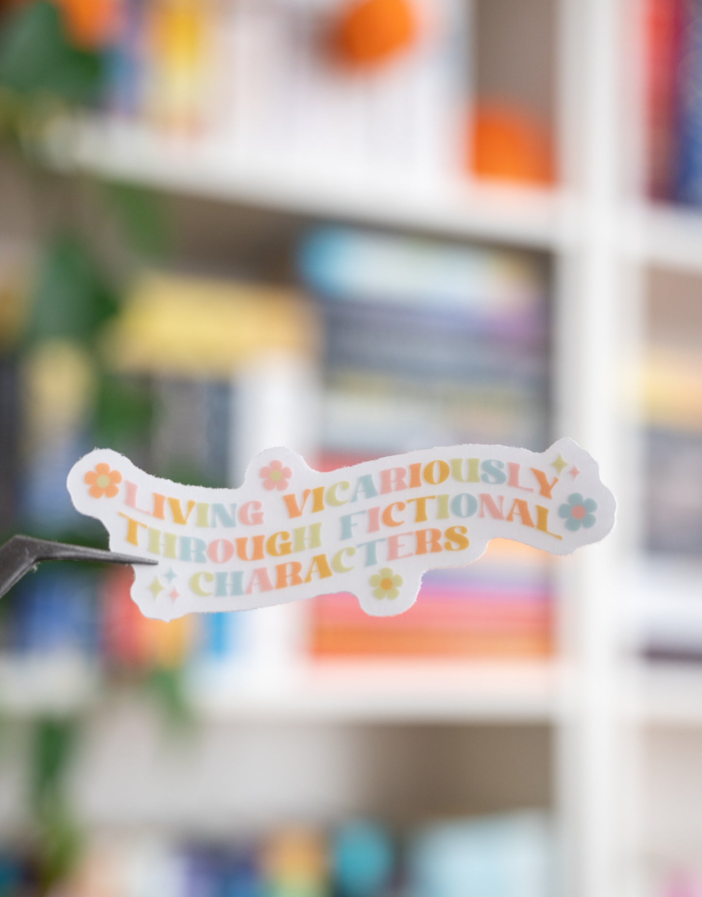 Living Through Characters Vinyl Sticker