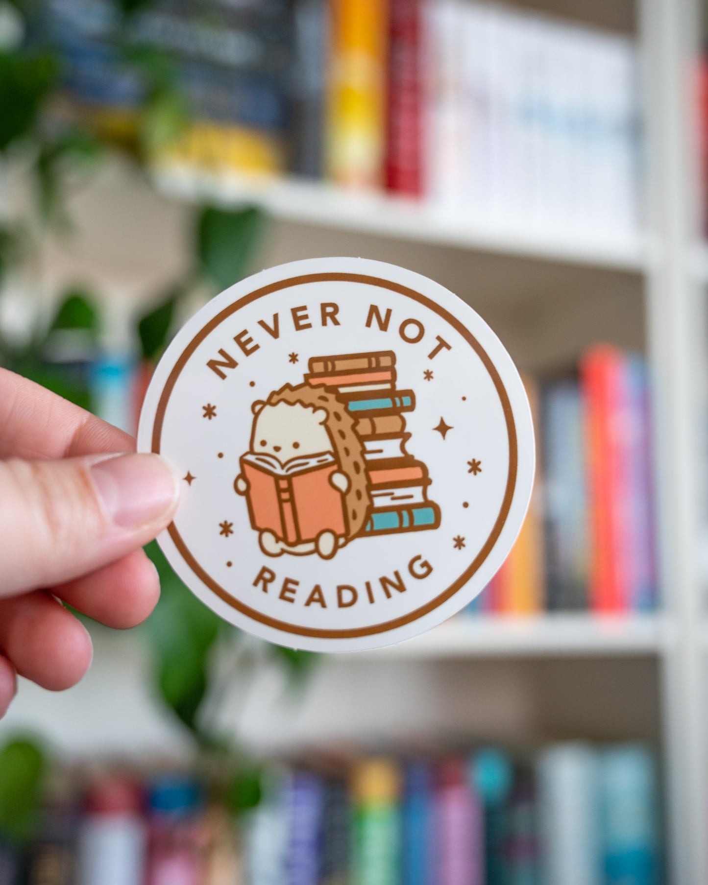 Never Not Reading Vinyl Sticker