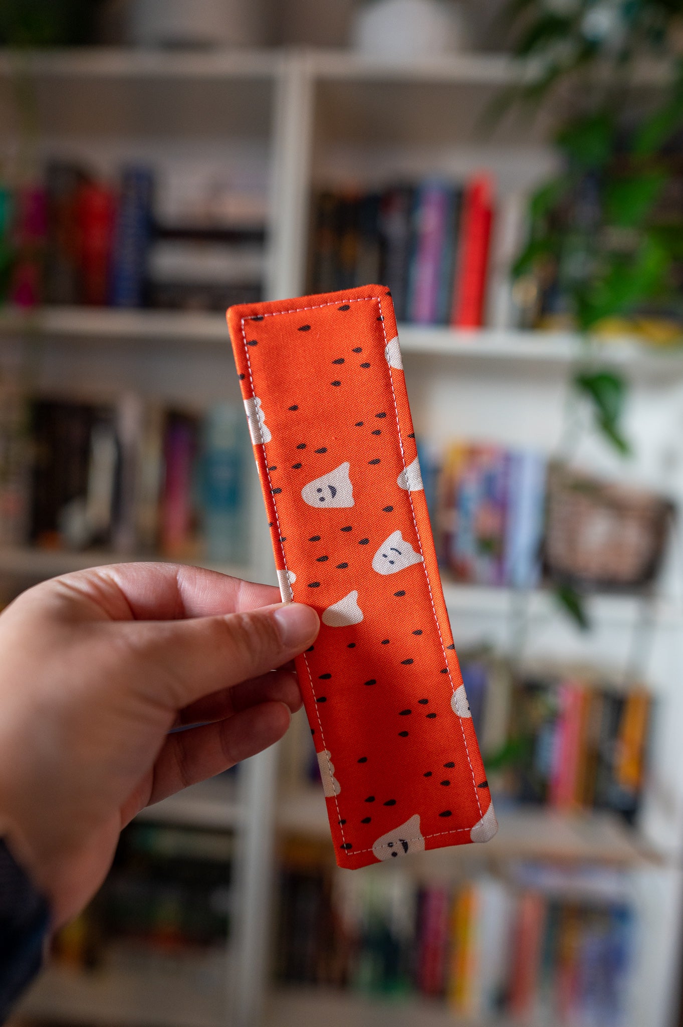 Happy Ghosts Fabric Bookmark