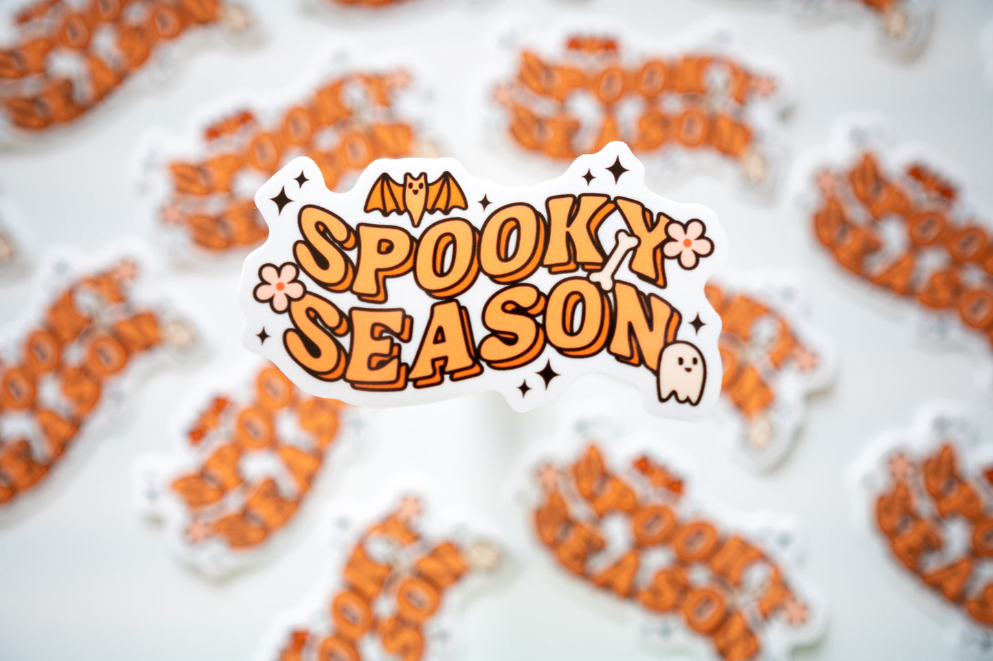 Orange Spooky Season Sticker