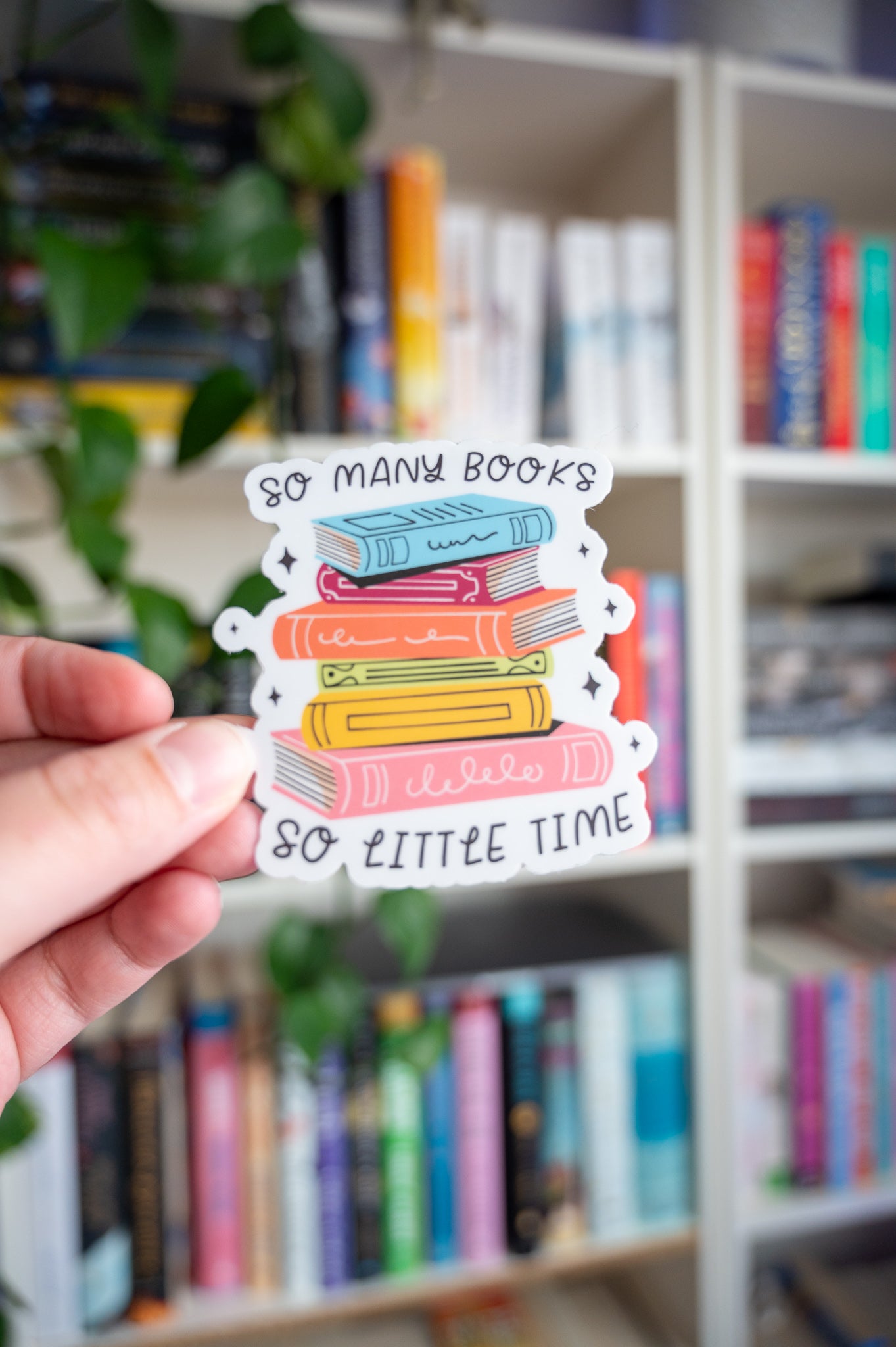 So Many Books Vinyl Sticker