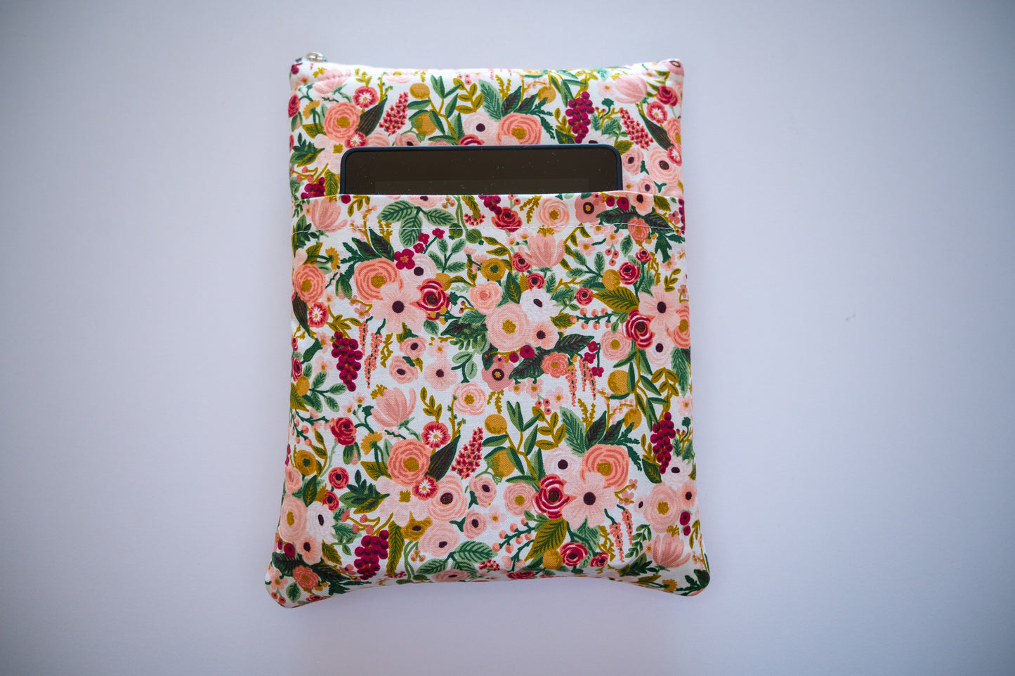 Red/Pink Flowers Book Sleeve