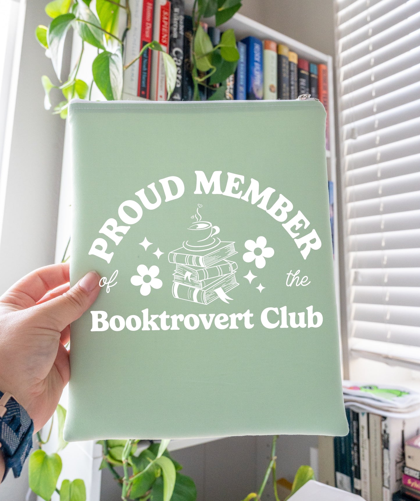 Booktrovert Book Club Sleeve - Customizable