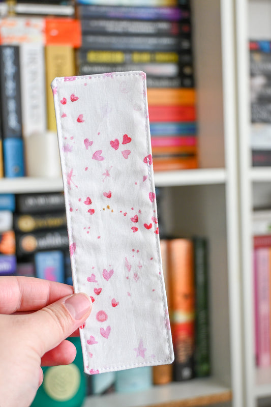 Heart Splendor Fabric Bookmark