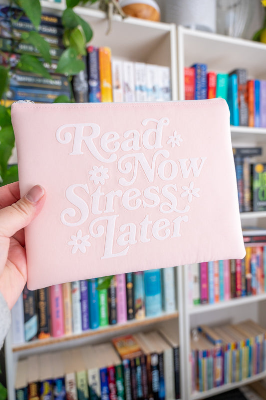 Read Now Stress Later Kindle Sleeve