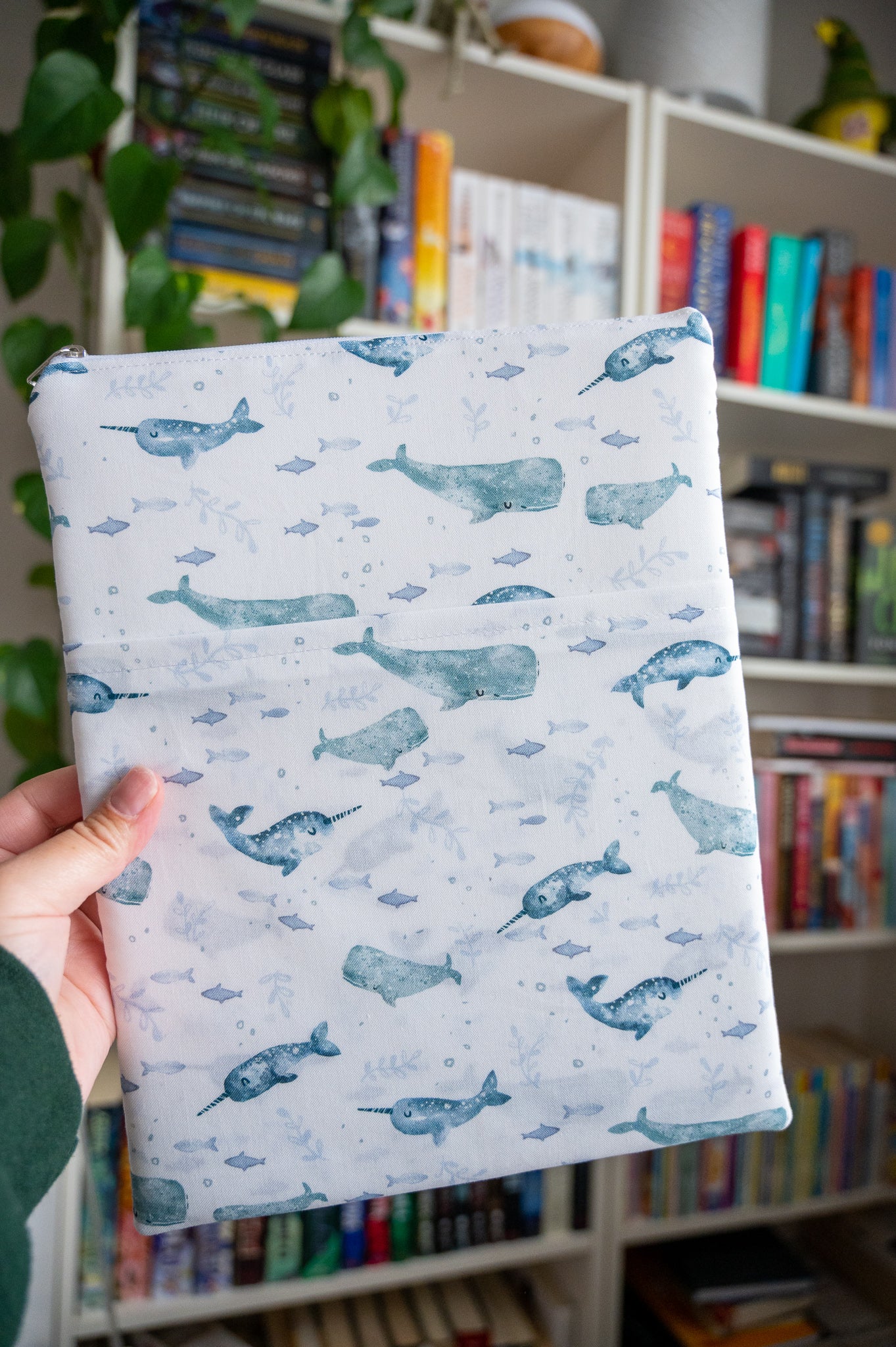 Narwhals and Whales Book Sleeve