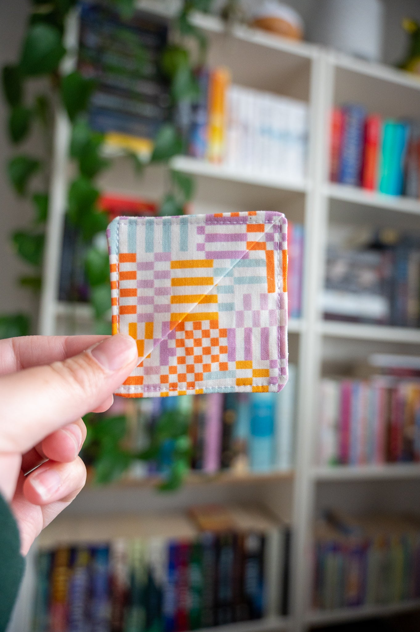 Multi-Colored Checkered Book Corner