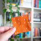 Burnt Orange Stars Corner Bookmark