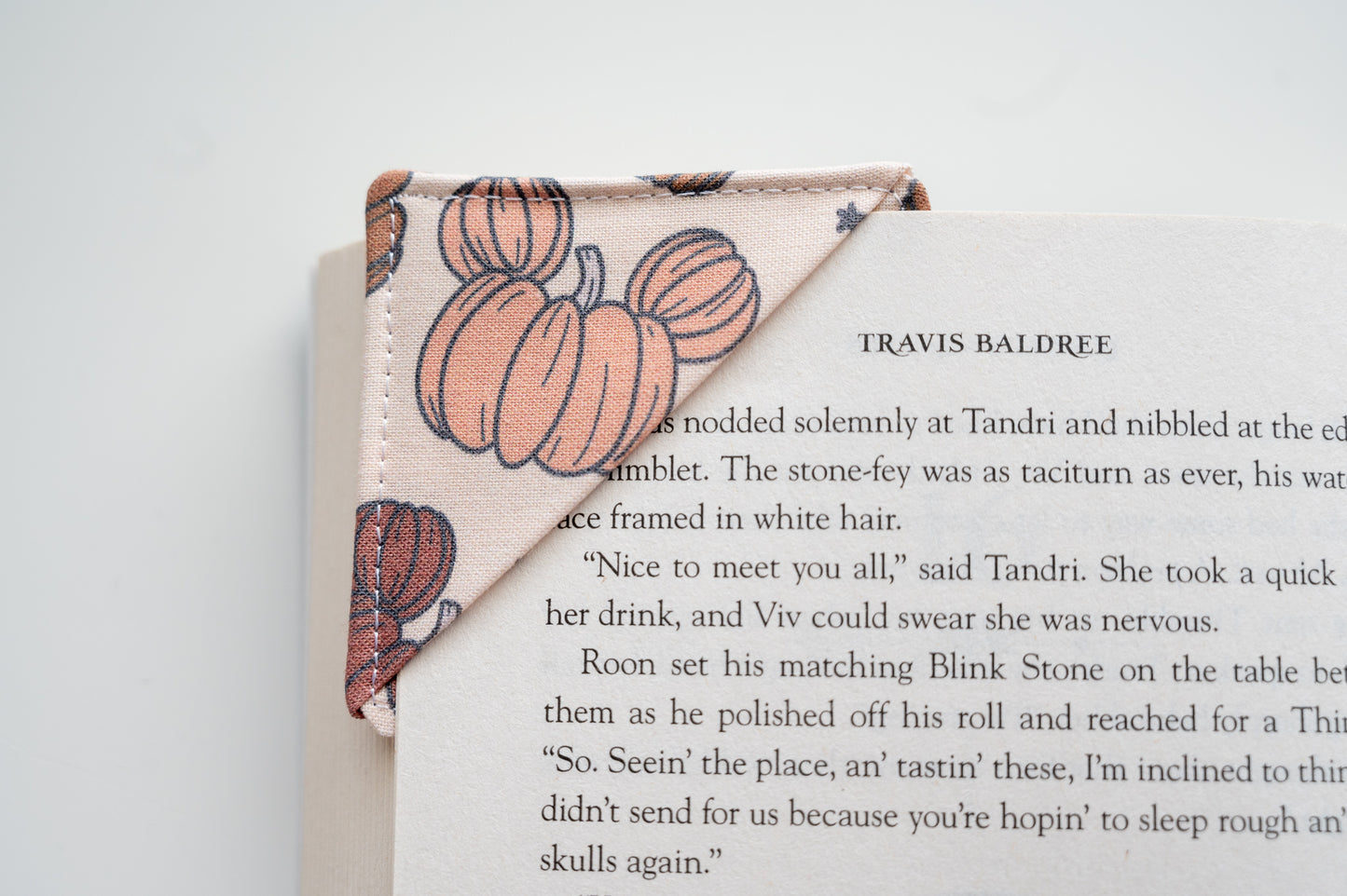 Whimsical Pumpkins Corner Bookmark
