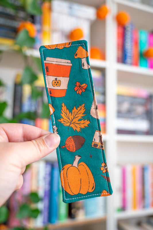 Fall Essentials Fabric Bookmark