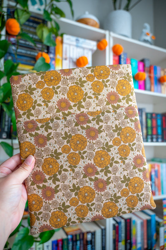 Dark Fall Flowers Book Sleeve
