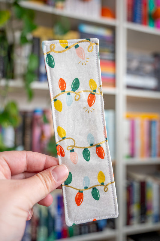 Colorful Lights Fabric Bookmark