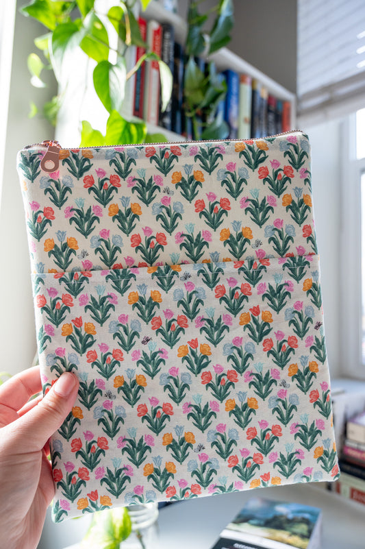 Tulips in White Book Sleeve
