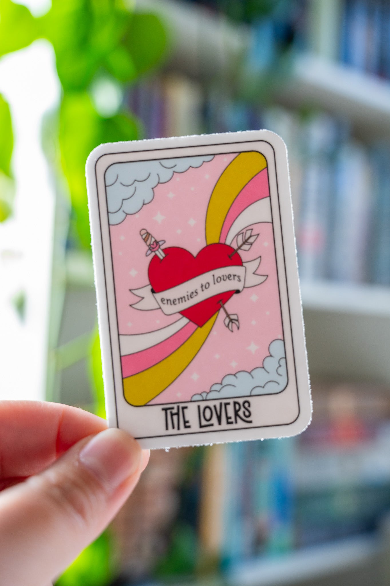 Enemies to Lovers Tarot Card Vinyl Sticker