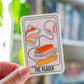 The Reader Tarot Card Vinyl Sticker