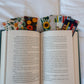 Book Club in Navy Fabric Bookmark