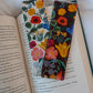 Blossom in Burgundy Fabric Bookmark