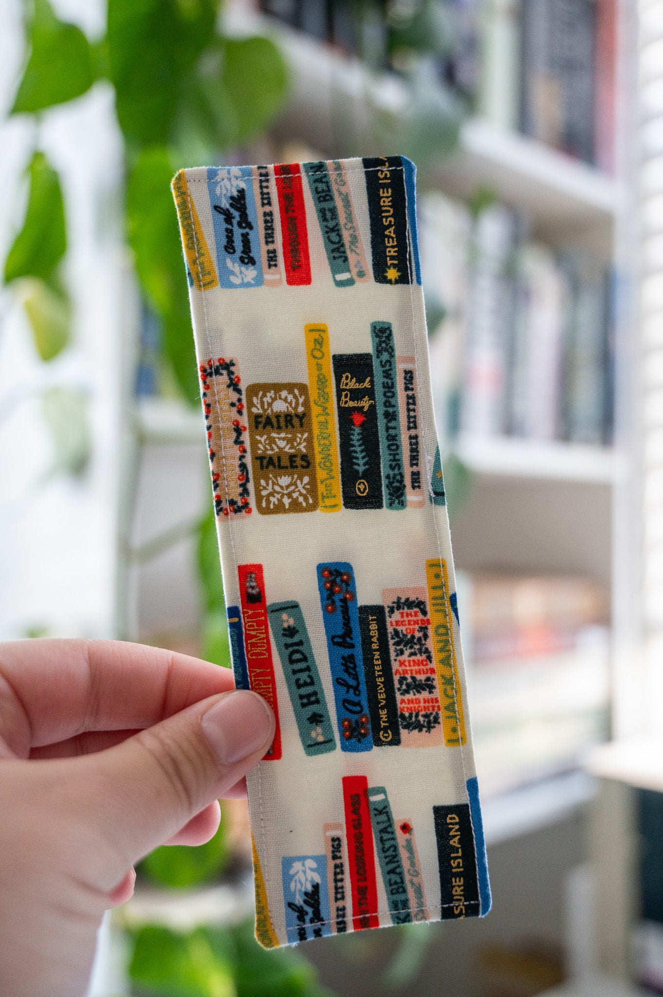 Book Club in Cream Fabric Bookmark