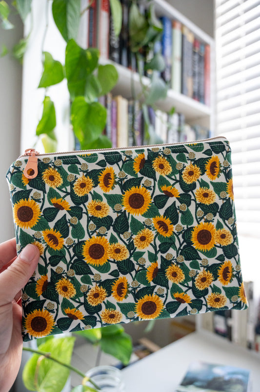 Sunflower Fields in Cream E-Reader Sleeve