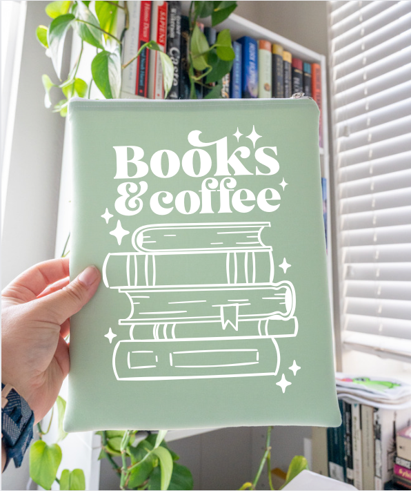 Books and Coffee Sleeve - Customizable