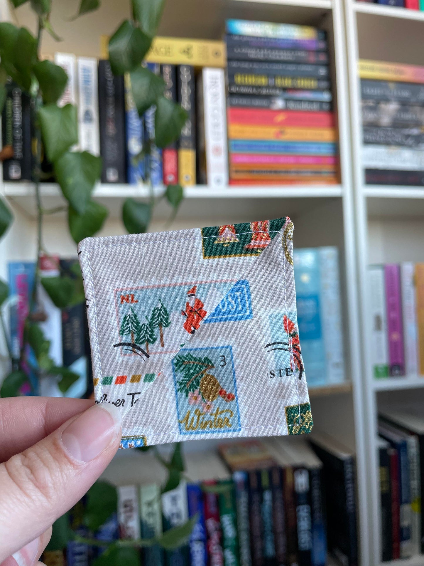 Winter Stamps Corner Bookmark