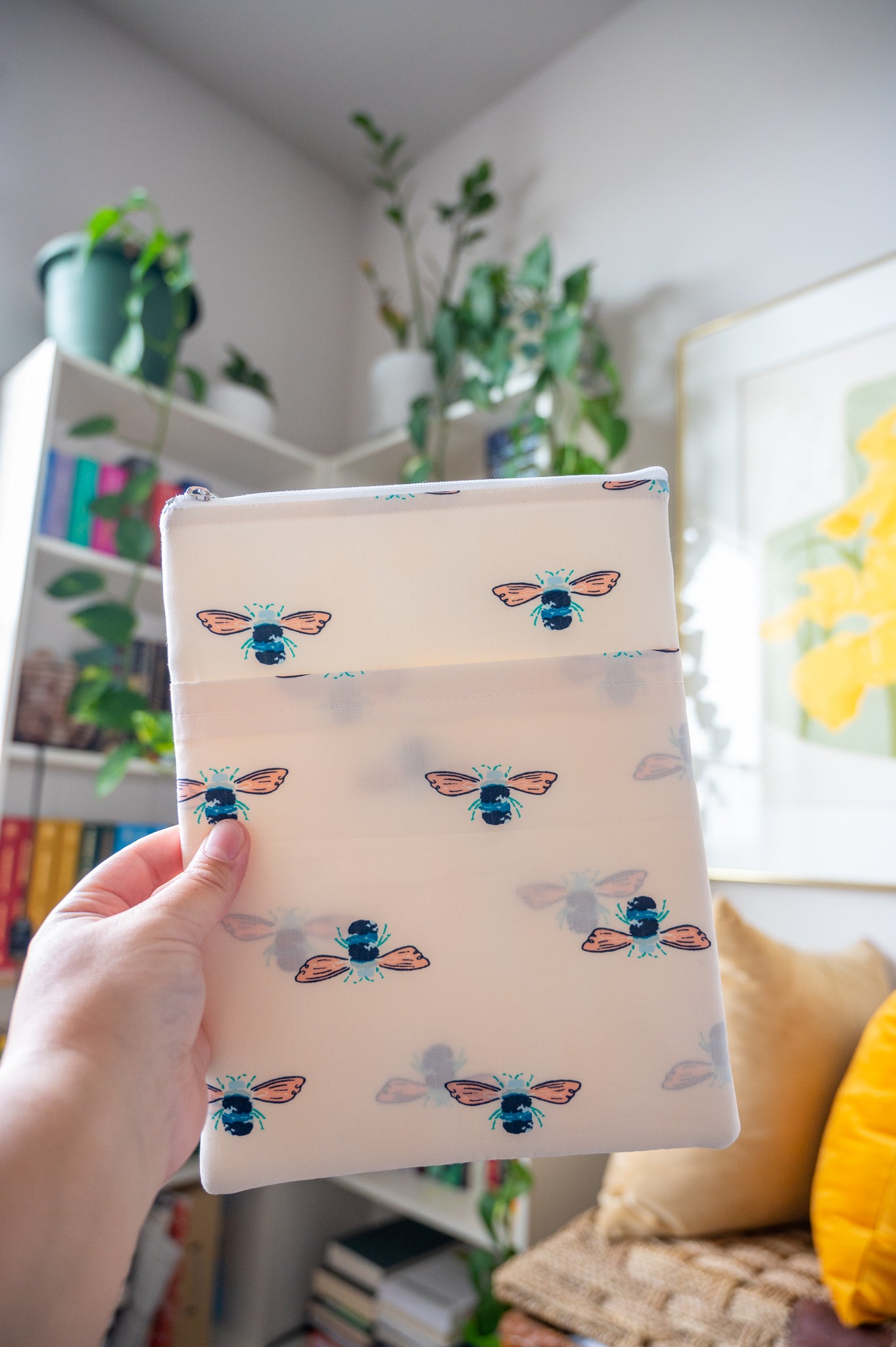 Colorful Bee Book Sleeve