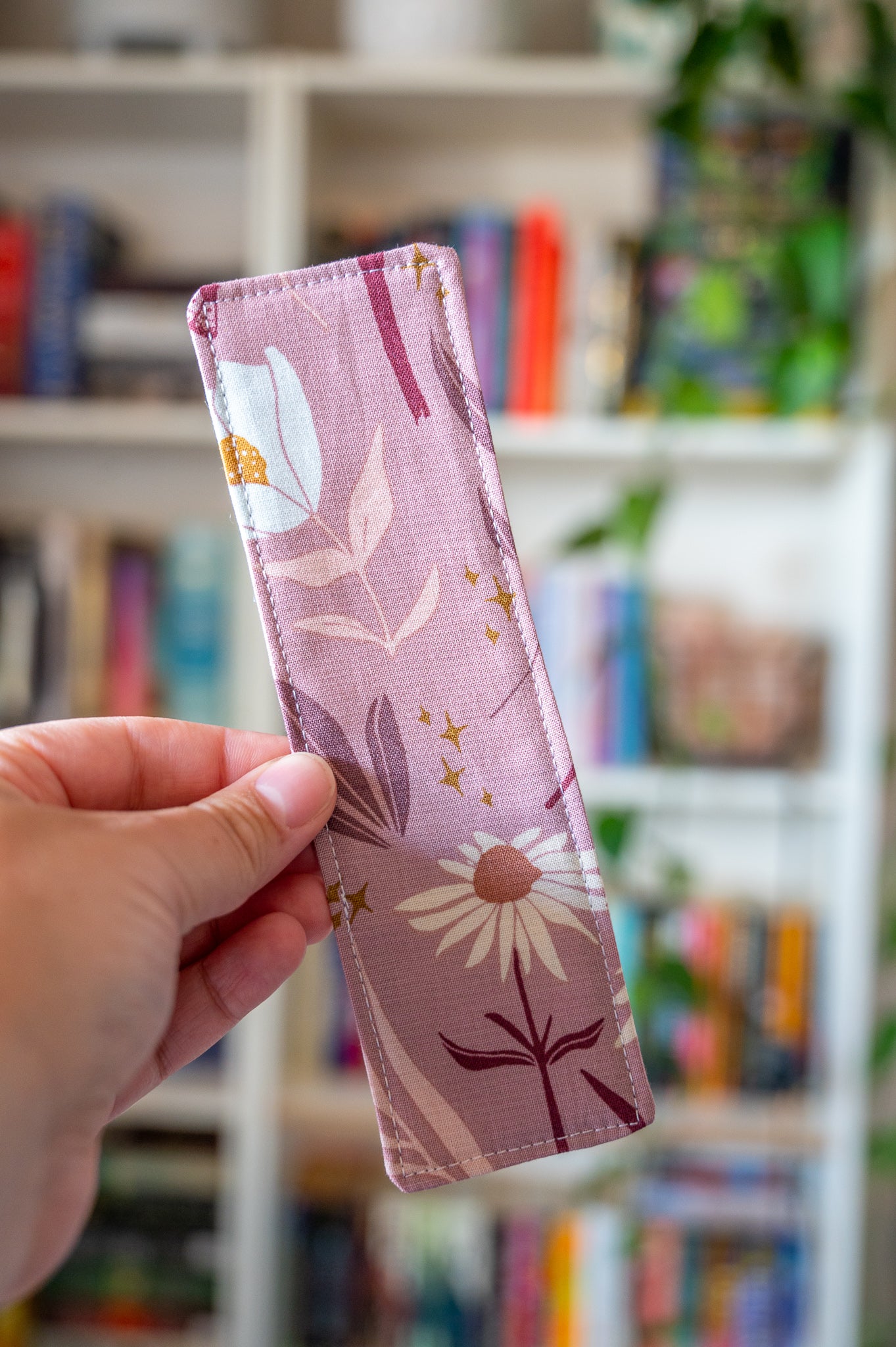 Lilac Meadow Fabric Bookmark