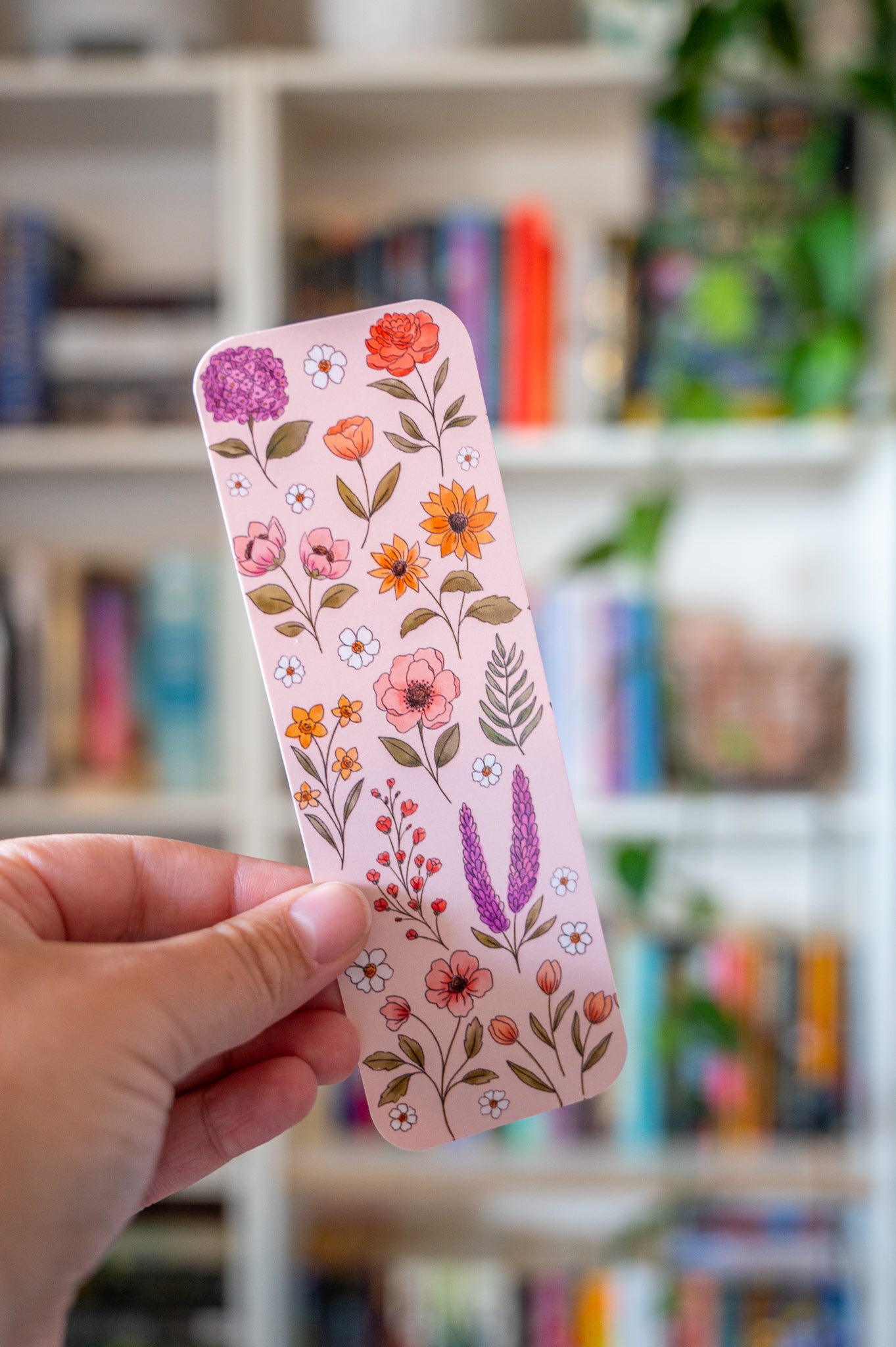 Watercolor Wildflower Bookmark