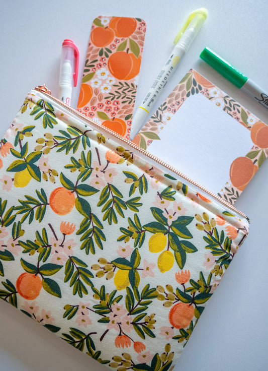 Peach Notepad, 4x6 in.