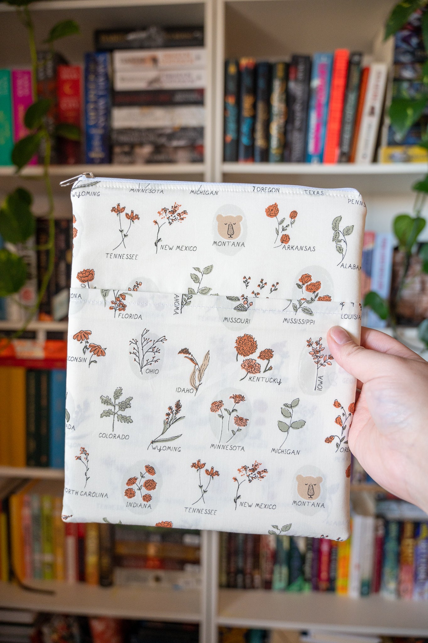 State Flowers Book Sleeve