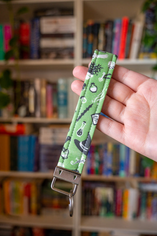 Magical Green Wristlet Keychain