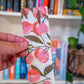 Peaches and Vines Fabric Bookmark