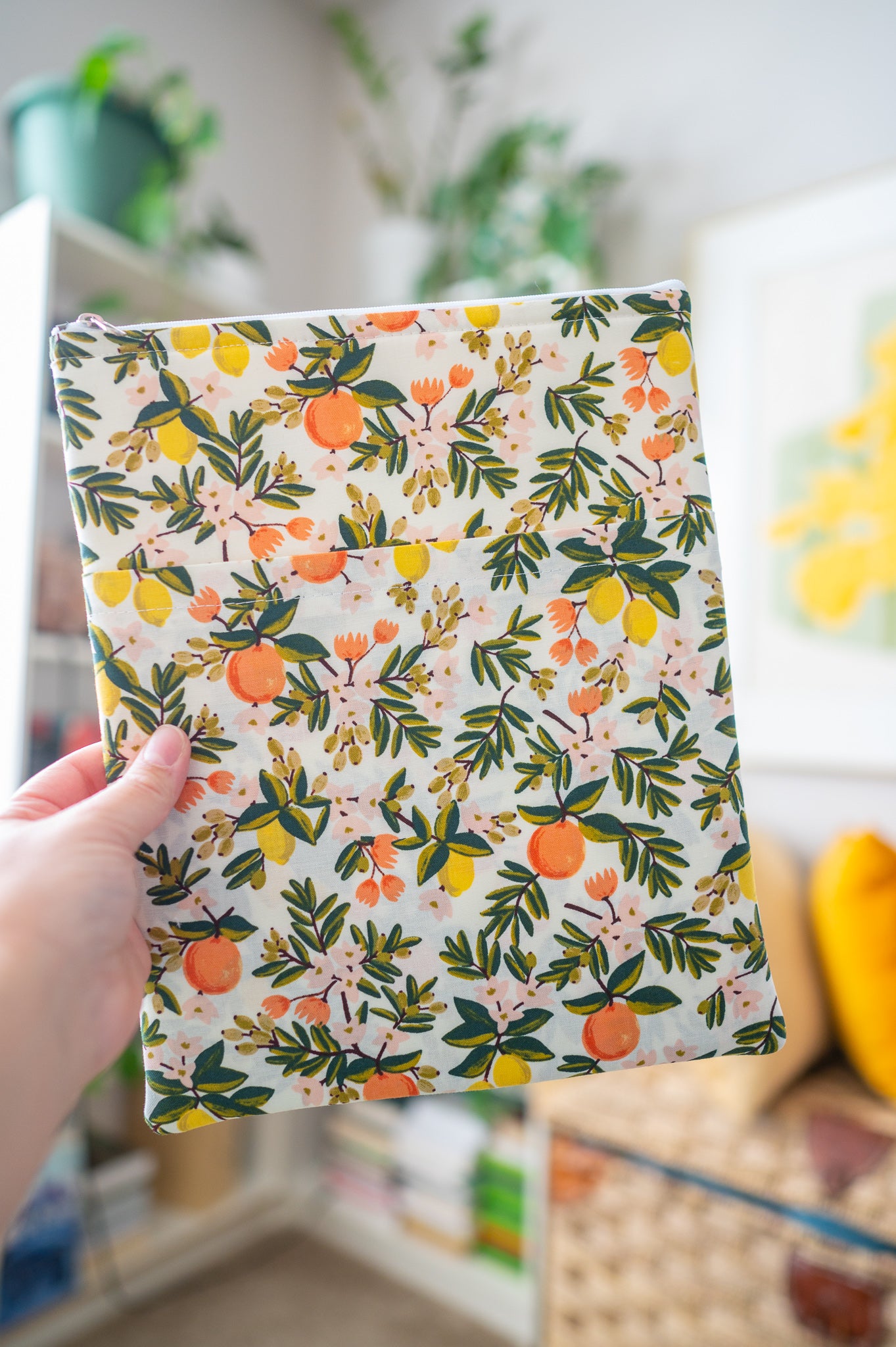 Citrus Florals Book Sleeve