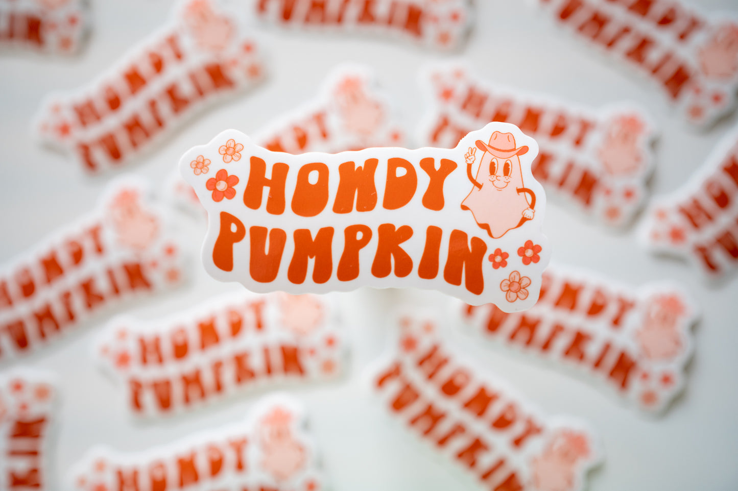 Howdy Pumpkin Sticker