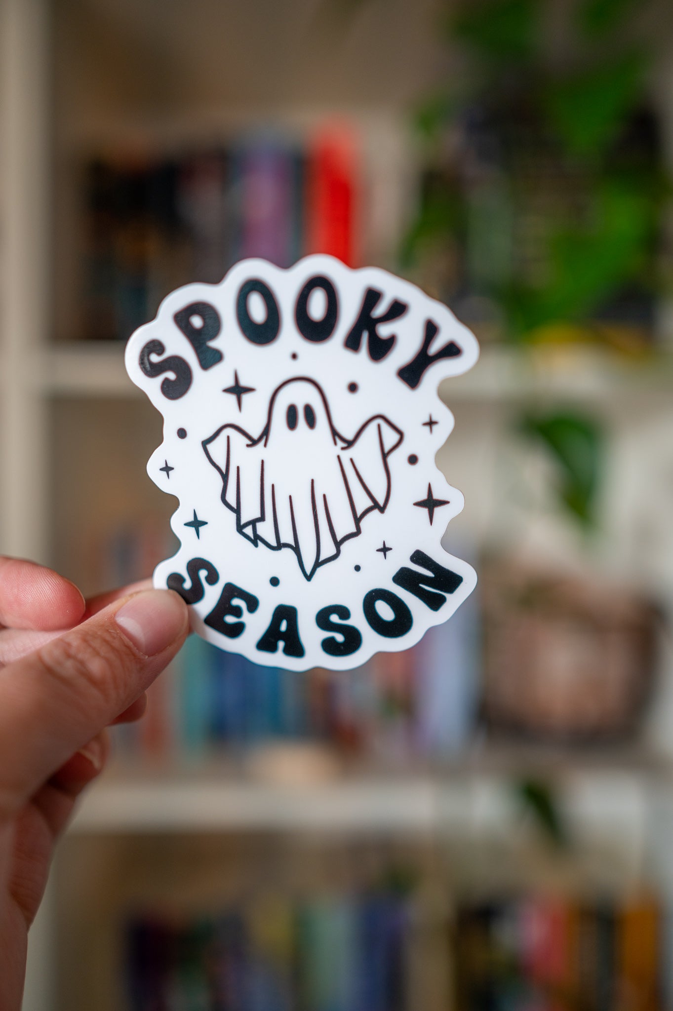 Black and White Spooky Season Sticker