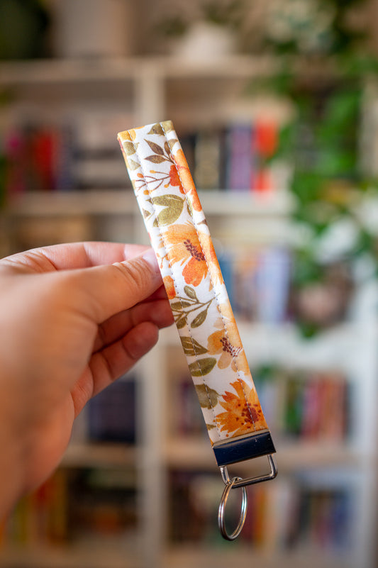 Autumn Florals Wristlet Keychain
