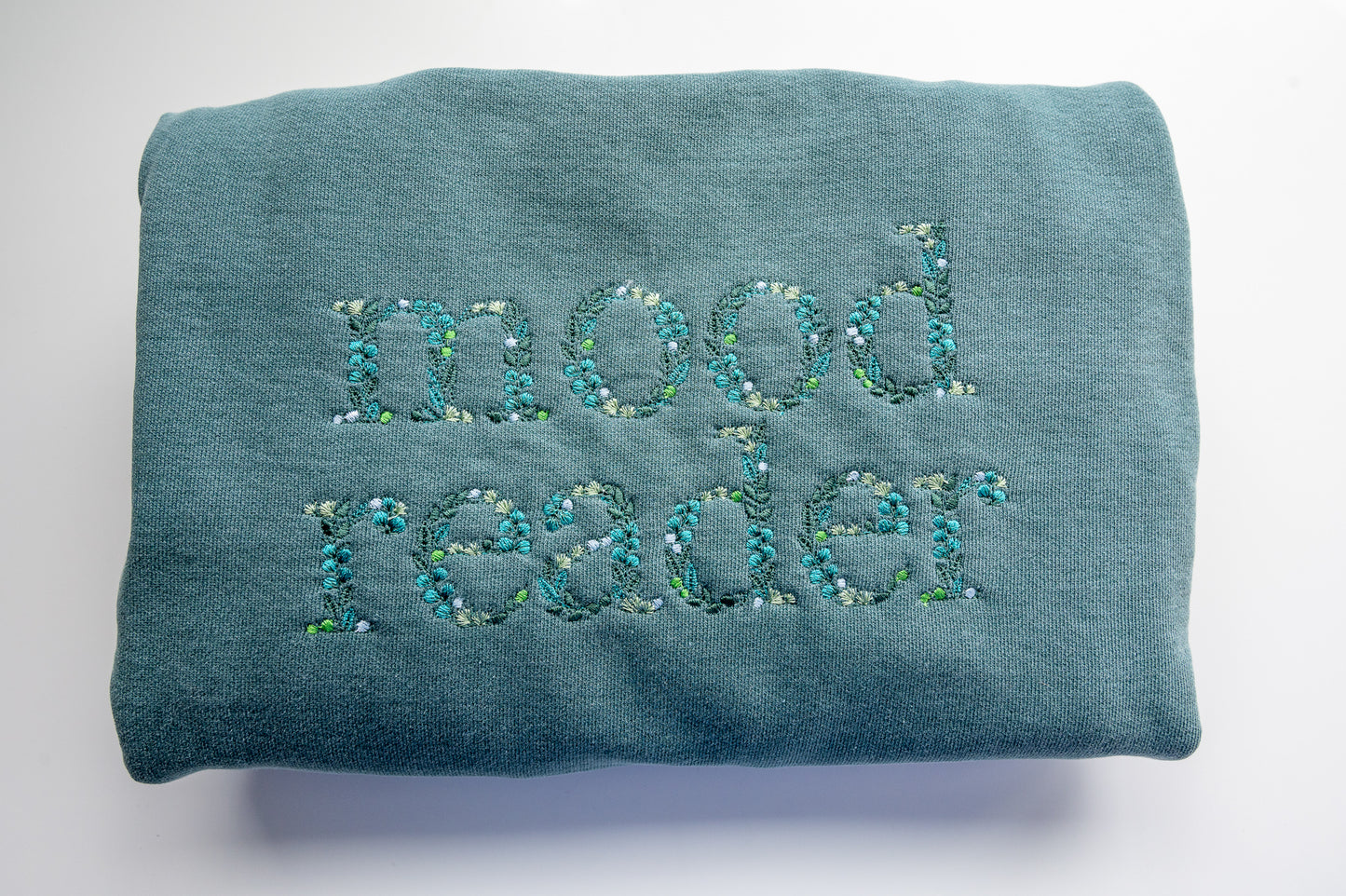 Mood Reader Floral Embroidered Crewneck Sweatshirt