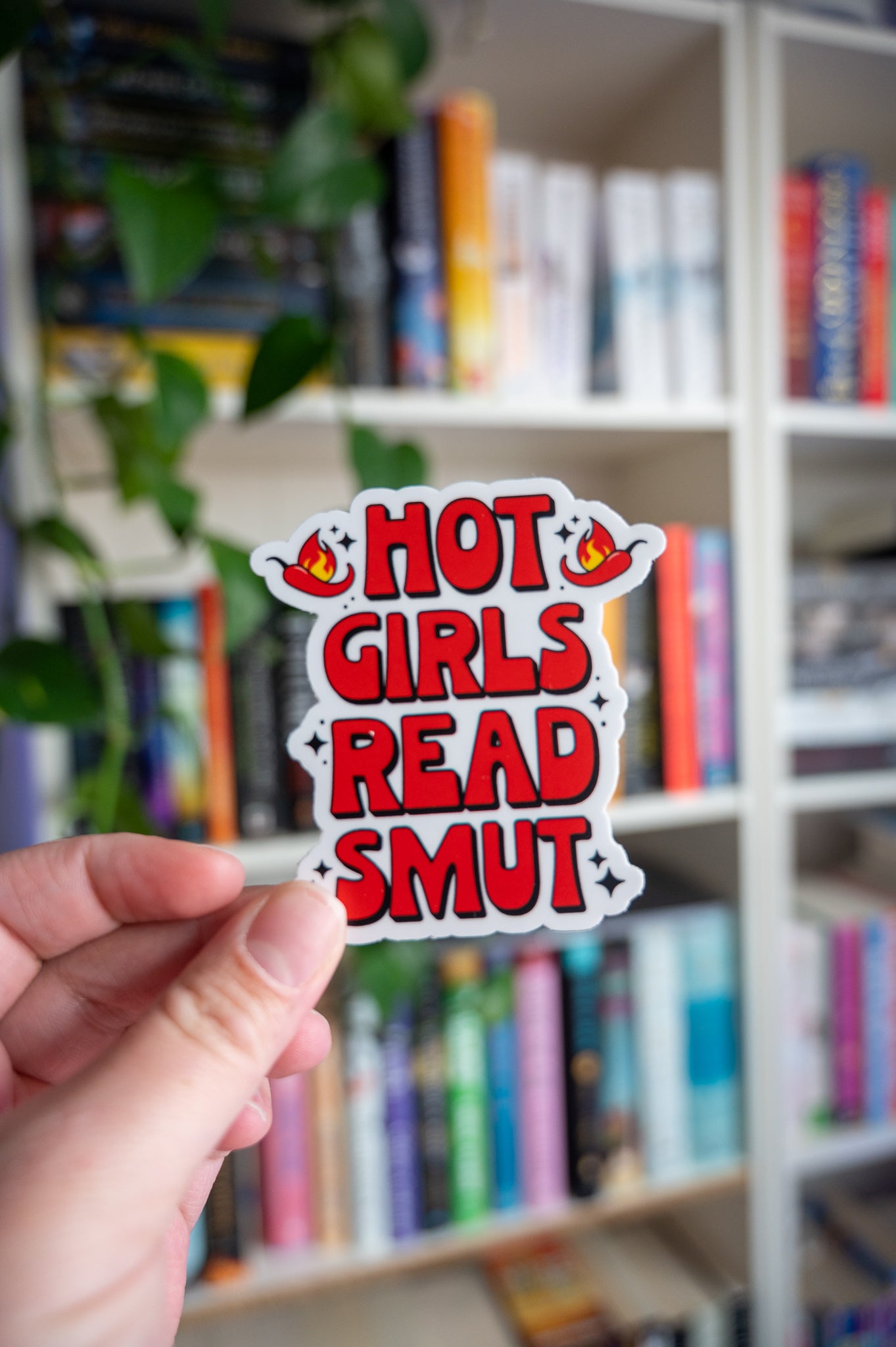 Hot Girls Read Smut Vinyl Sticker
