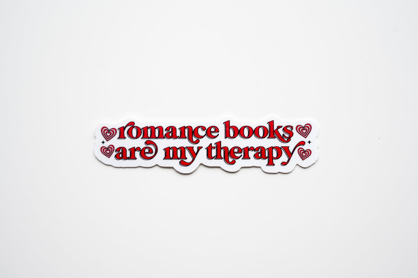 Romance Books Are Therapy Vinyl Sticker