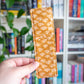 Metallic Floral Fabric Bookmark