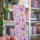 Purple and Brown Floral Watercolor Bookmark